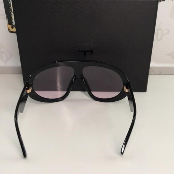 NEW Tom Ford Linden FT1094/S Sunglasses – Shiny Black / Pink – Full Packaging - Picture 10 of 12